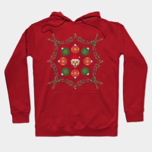 Christmas Dog with Ornaments Hoodie